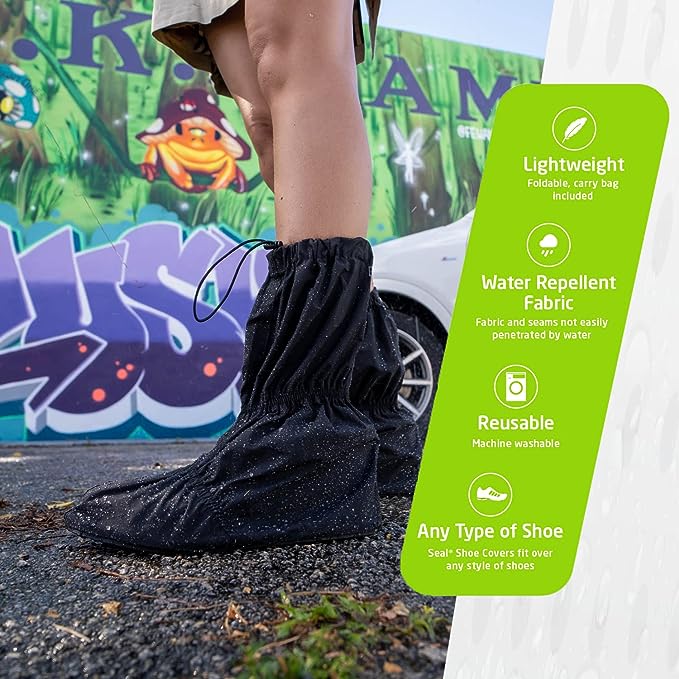 burning man rain bags for feet Waterproof Shoe Covers – Burning Man Store